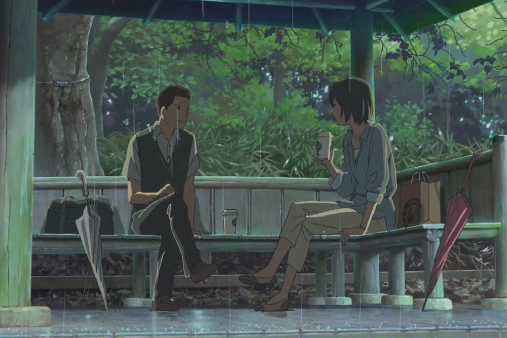 Takao dan Yukari dari Garden of Words (dok. CoMix Wave Films/Garden of Words)