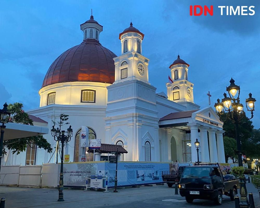 Potret Gereja Blenduk di Kota Lama Semarang (IDN Times/Fina Wahibatun Nisa)
