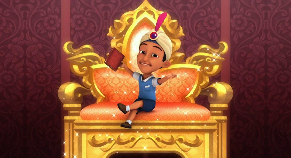 cuplikan adegan Jarjit di Upin & Ipin (dok. Les' Copaque Production/Kompilasi Jarjit - Marvelous! Marvelous!)