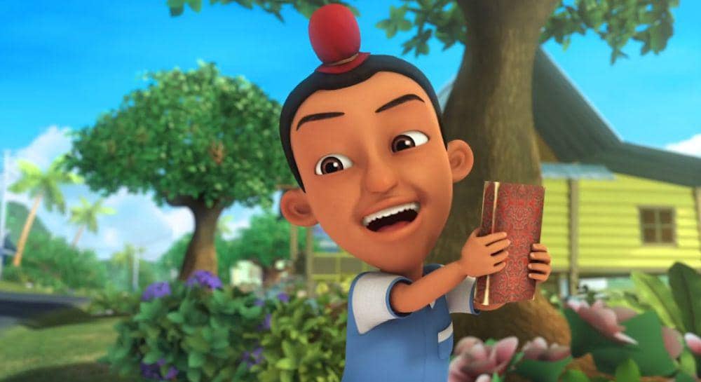 cuplikan adegan Jarjit di Upin & Ipin (youtube.com/Les' Copaque Production)