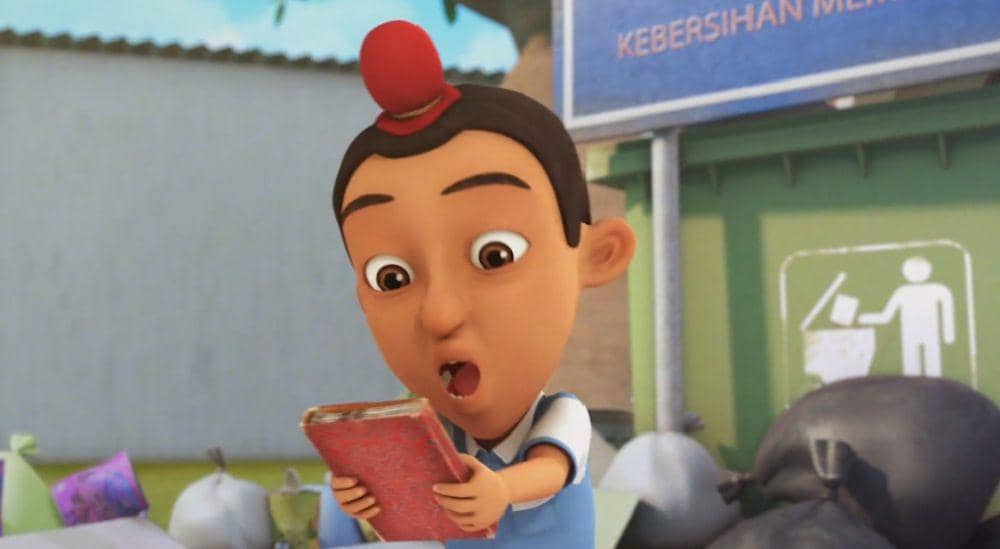 cuplikan adegan Jarjit di Upin & Ipin (youtube.com/Les' Copaque Production)