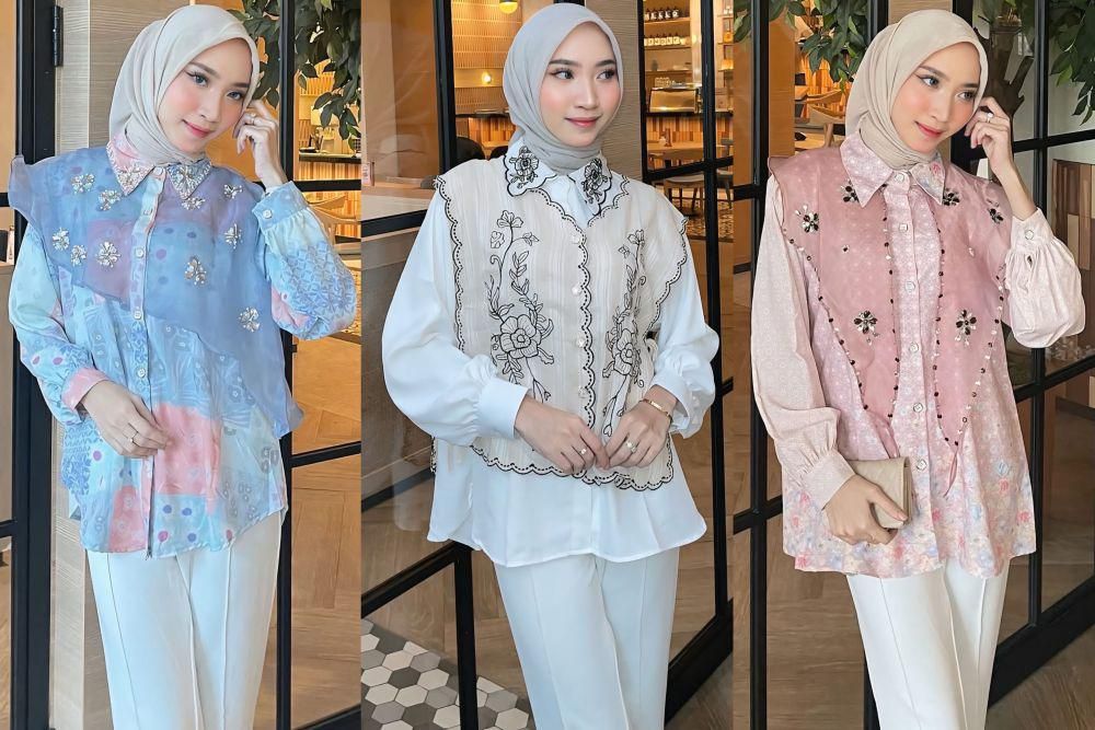 7 Ide Kemeja Feminin buat Kencan ala Zahra Ramadhani, So Girly!