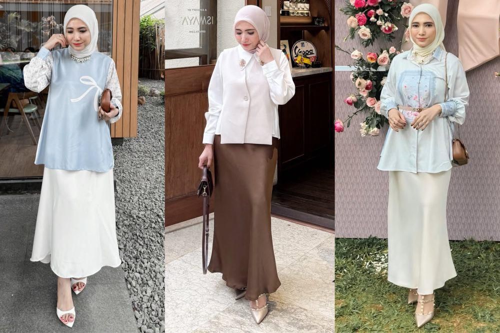 8 Ide Daily Outfit Ngantor ala Nynda Ayu, Pakai Vest hingga Blouse!