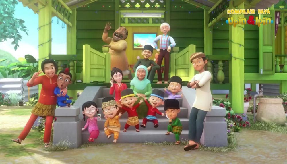warga Kampung Durian Runtuh di serial Upin dan Ipin (youtube.com/Les' Copaque Production)