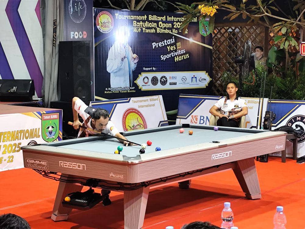 Heri TMJ Juara Billiard Batulicin Open 2025, Raih Rp200 Juta | IDN Times