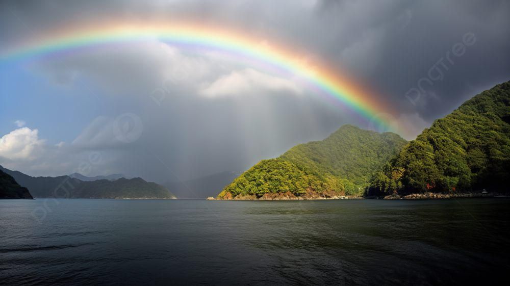 Ilustrasi pelangi (Pngtree.com)