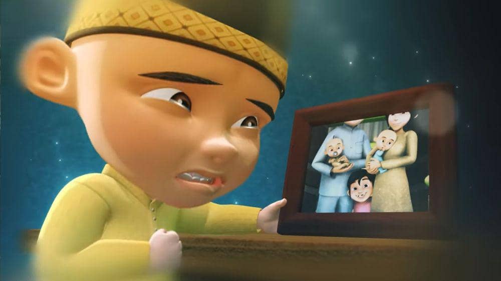 potret Upin dan foto kenangan bersama Orang Tua (dok. Les' Copaque Production/Upin Ipin)