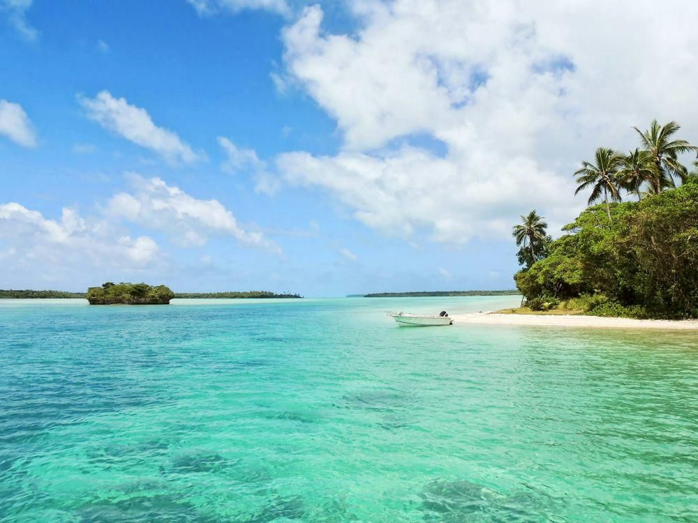 Potret liburan di pantai 
