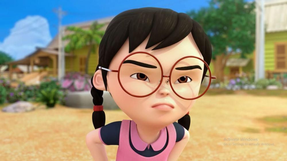 potret Mei Mei dalam animasi Upin&Ipin (youtube.com/Les' Copaque Production)