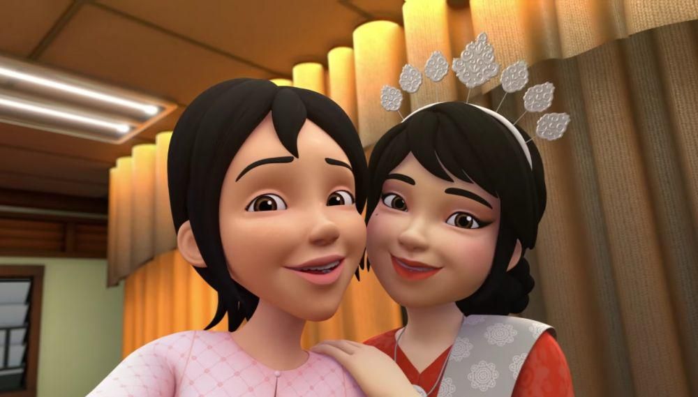 Kak Ros dan Cik Bidadari di serial Upin dan Ipin (youtube.com/Les' Copaque Production)