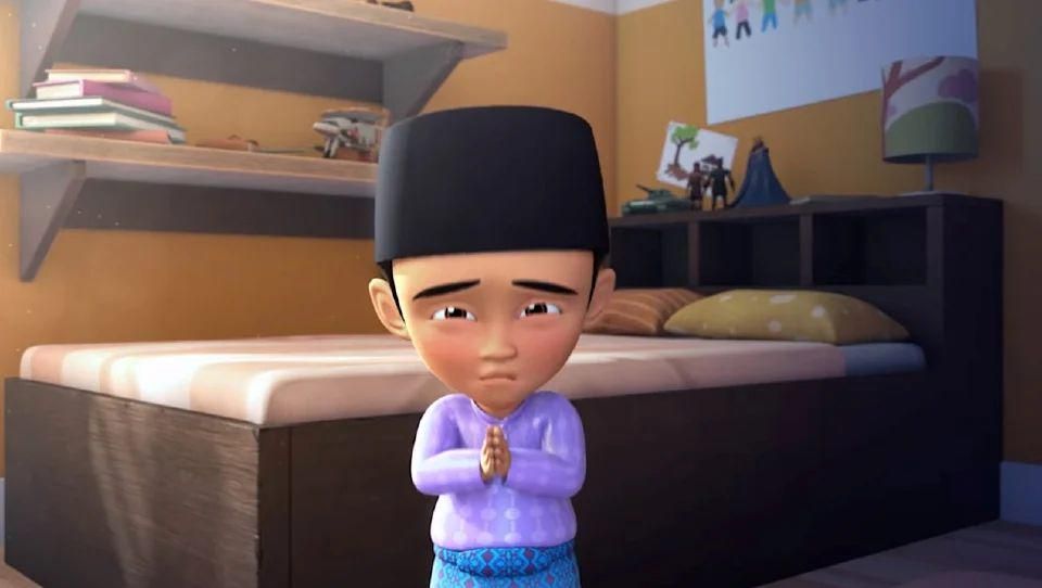 cuplikan Fizi minta maaf (dok. Les' Copaque/Upin dan Ipin)