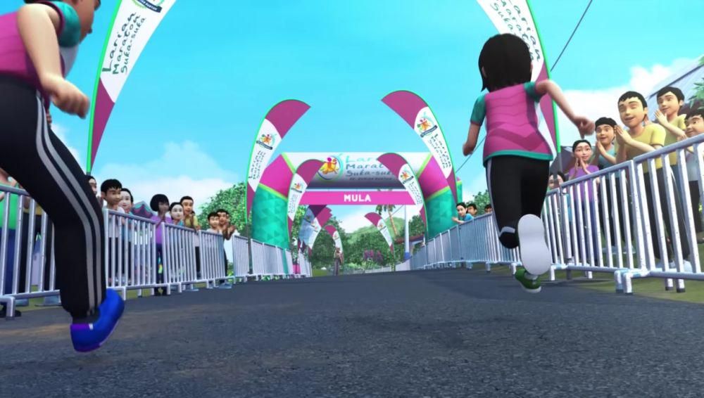 cuplikan episode Medal Larian di serial Upin dan Ipin (youtube.com/Les' Copaque Production)