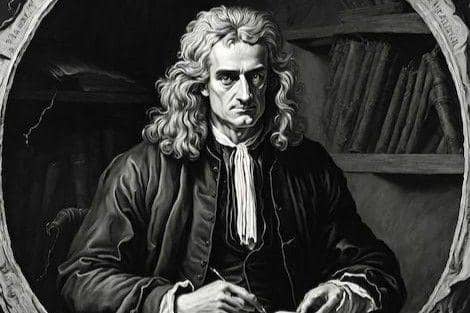 Ilustrasi fakta menarik tentang penemuan dan kepribadian Isaac Newton. (Pinterest/freepik.com)