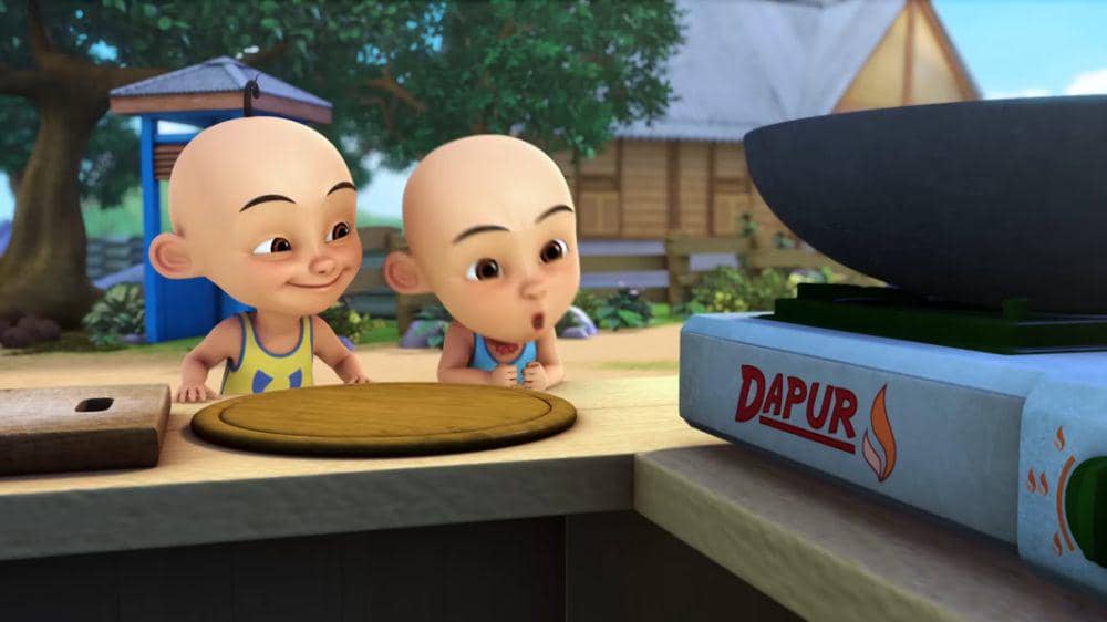 Upin dan Ipin masak (dok. Les' Copaque Production/Upin & Ipin)