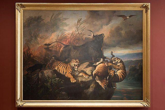 lukisan Kebakaran Hutan karya Raden Saleh (commons.wikimedia.org/Raden Saleh)
