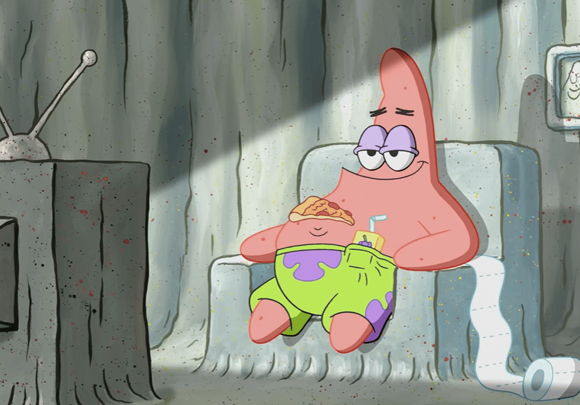cuplikan Patrick menonton TV (dok. Nickelodeon/SpongeBob SquarePants)