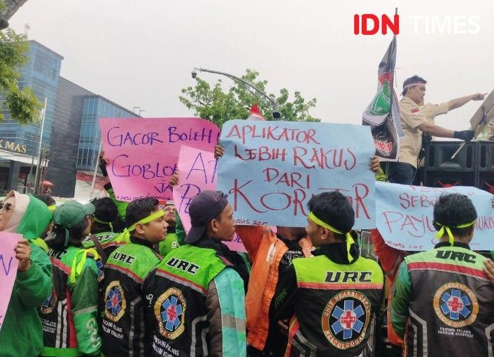 Komunitas Ojol Bandung Tolak Wacana Komisi 10 Persen, Ini Alasannya