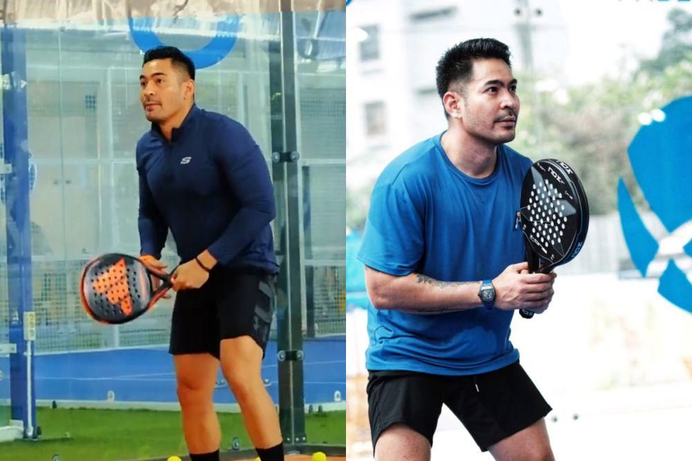 7 Potret Robby Purba Mulai Rajin Geluti Padel, Punya Pukulan Kidal!