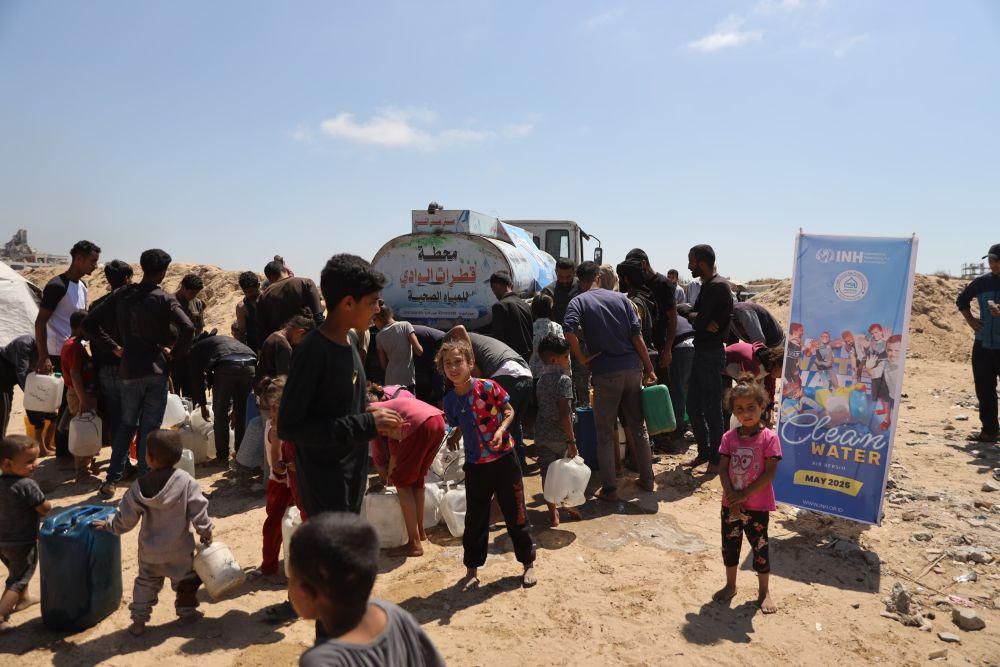 Bantuan untuk warga Gaza di Palestina. (dok. INH)