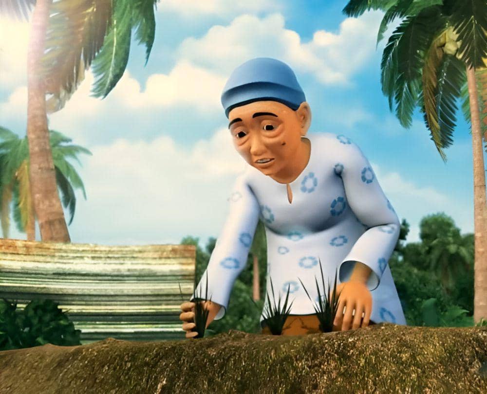 Berkebun (dok. Les' Copaque Production/Upin & Ipin)