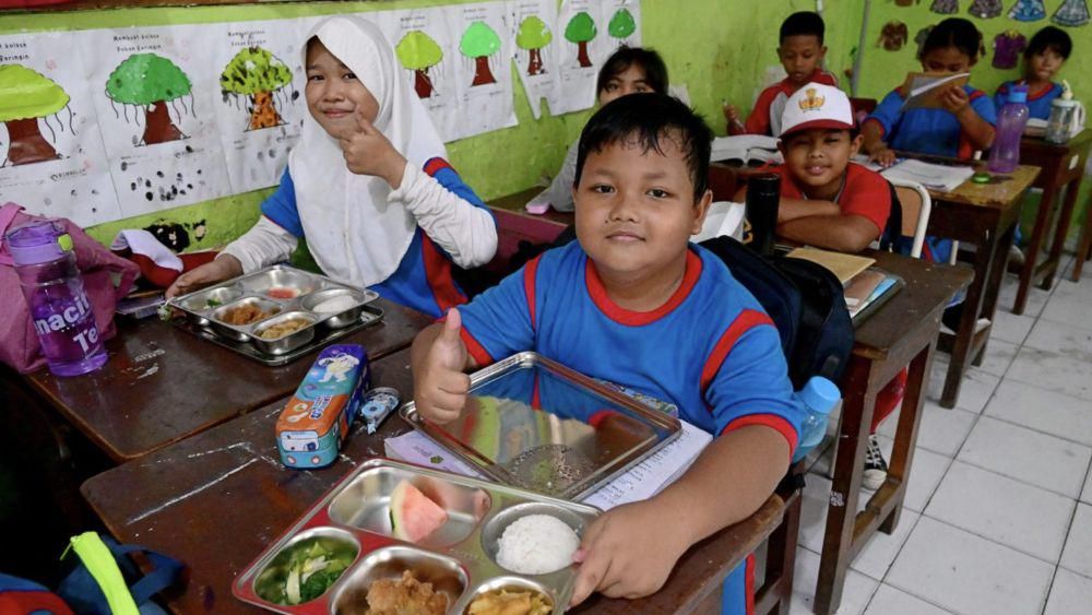 MBG di SDN Jati 05 Pagi Pulogadung, Jakarta (Sumber: https://www.presidenri.go.id) (Foto: BPMI Setpres/Muchlis Jr)