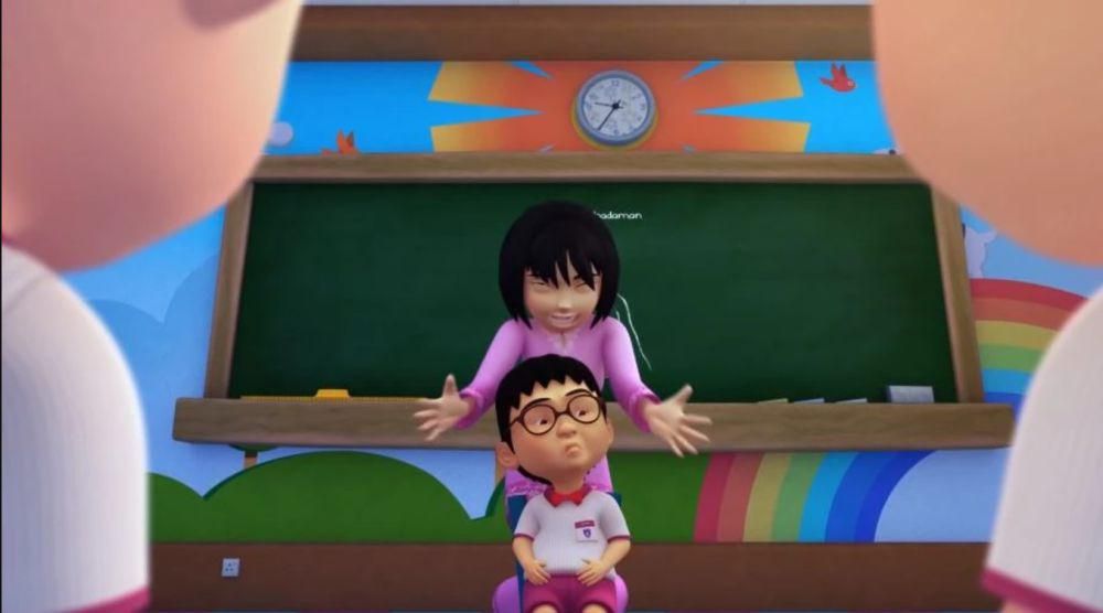 cuplikan episode Upin Ipin Perut Ehsan (youtube.com/Les' Copaque Production)