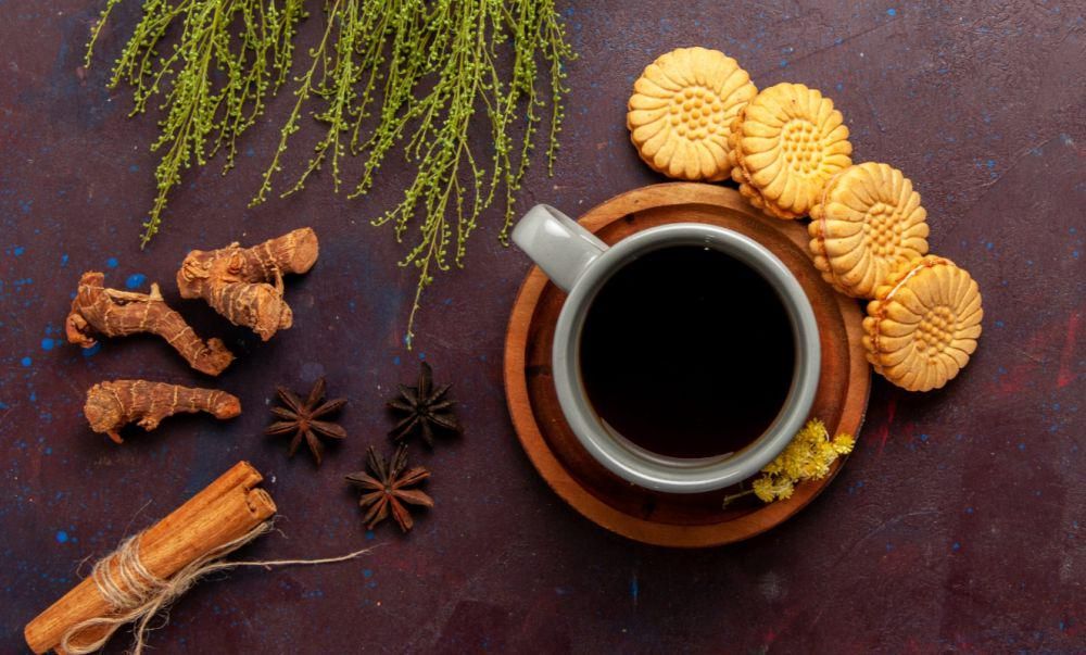 ilustrasi kopi rempah (Freepik.com/KamranAydinov)