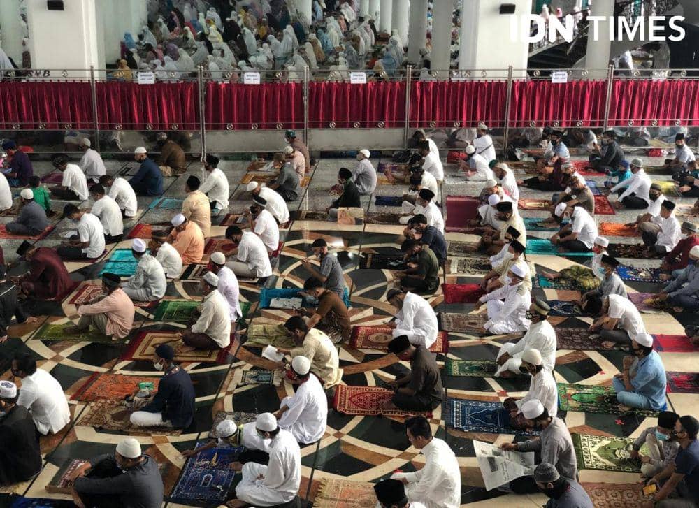 Masjid Agung Sultan Mahmud Badaruddin II Joyo Wikromo Palembang (IDN Times/Rangga Erfizal)