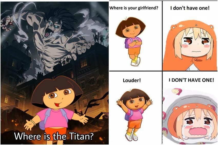 8 Meme Kocak Dora Versi Anime, Suka Tanya Jomblo?