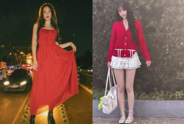 7 Rekomendasi Outfit Nuansa Warna Merah ala Jan Ployshompoo