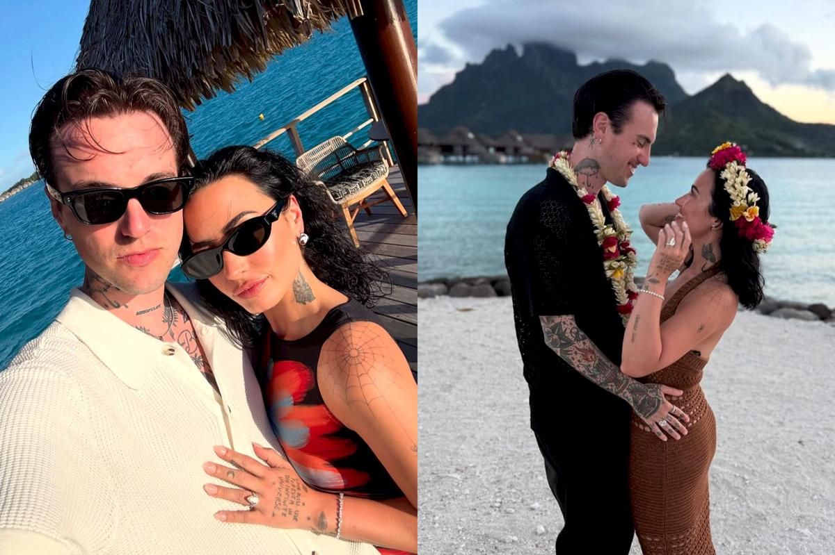 7 Potret Honeymoon Demi Lovato dan Suami di Maldives, Romantis!