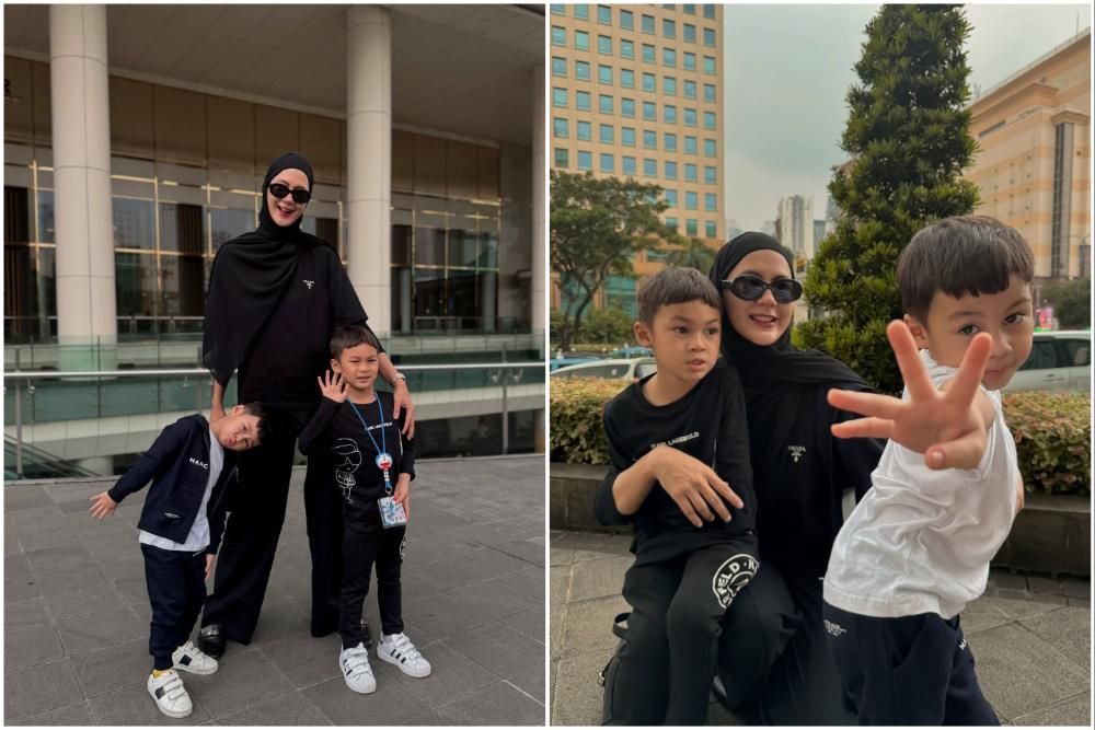8 Potret Paula Verhoeven Hangout Bareng Anak, Outfit Senada