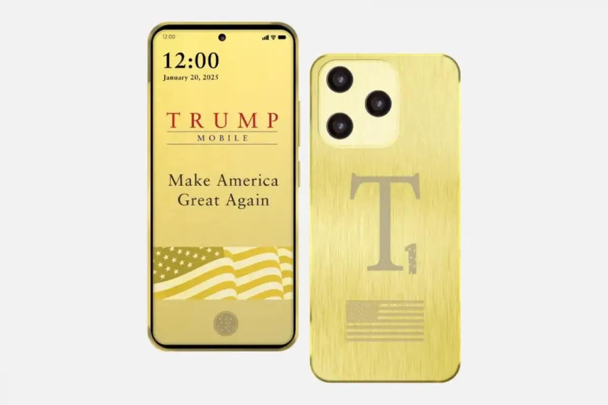 Trump Luncurkan Smartphone Emas T1. Diklaim Buatan AS, tapi Diproduksi di Cina?