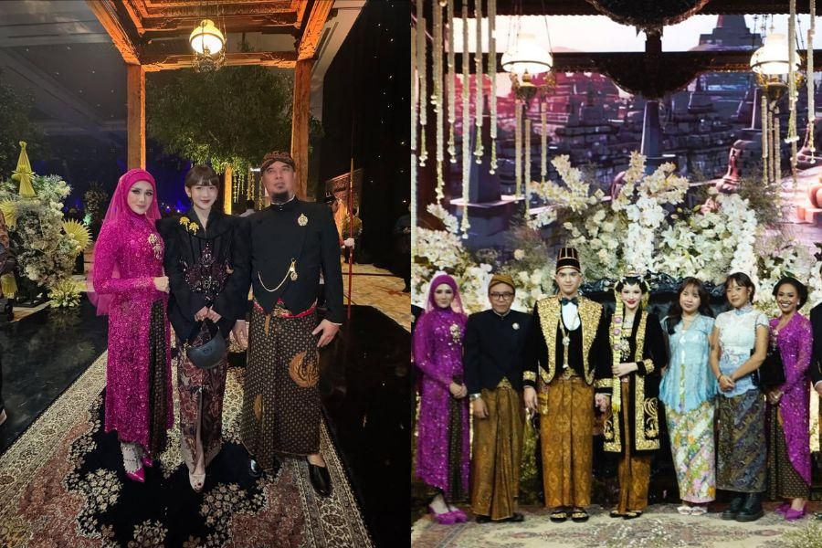 7 Gaya Keluarga di Ngunduh Mantu Al Ghazali-Alyssa Daguise, Mulan Jameela Jadi Sorotan!