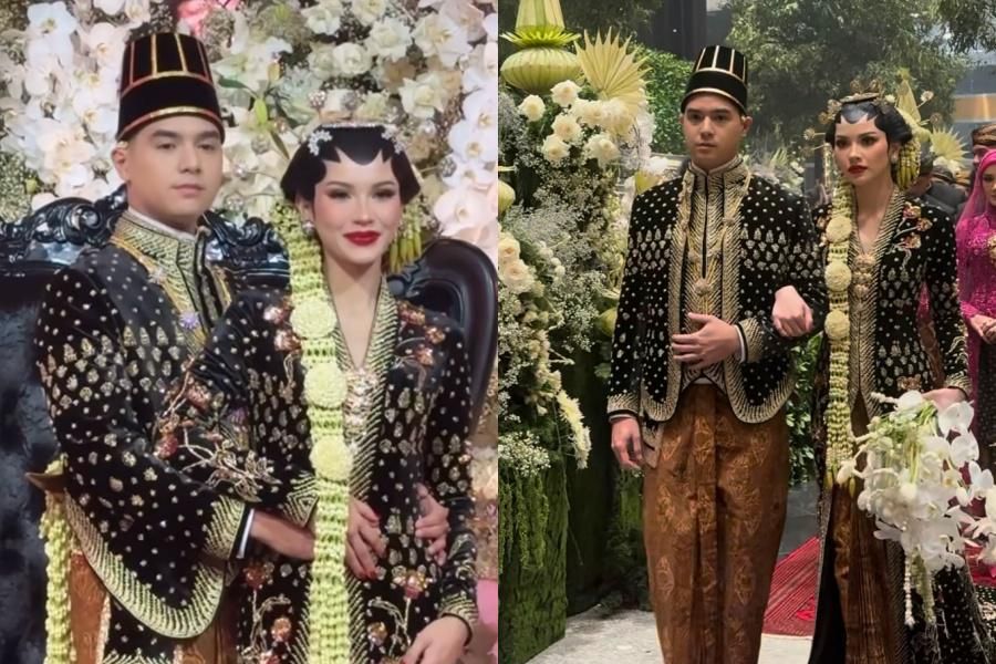 Gaya Al Ghazali dan Alyssa Daguisé di Momen Ngunduh Mantu
