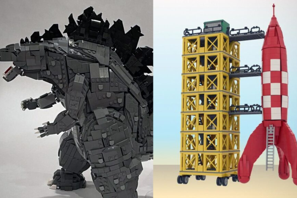 LEGO Rilis Set IDEAS Bertema Godzilla & Tintin dari Buatan Fans
