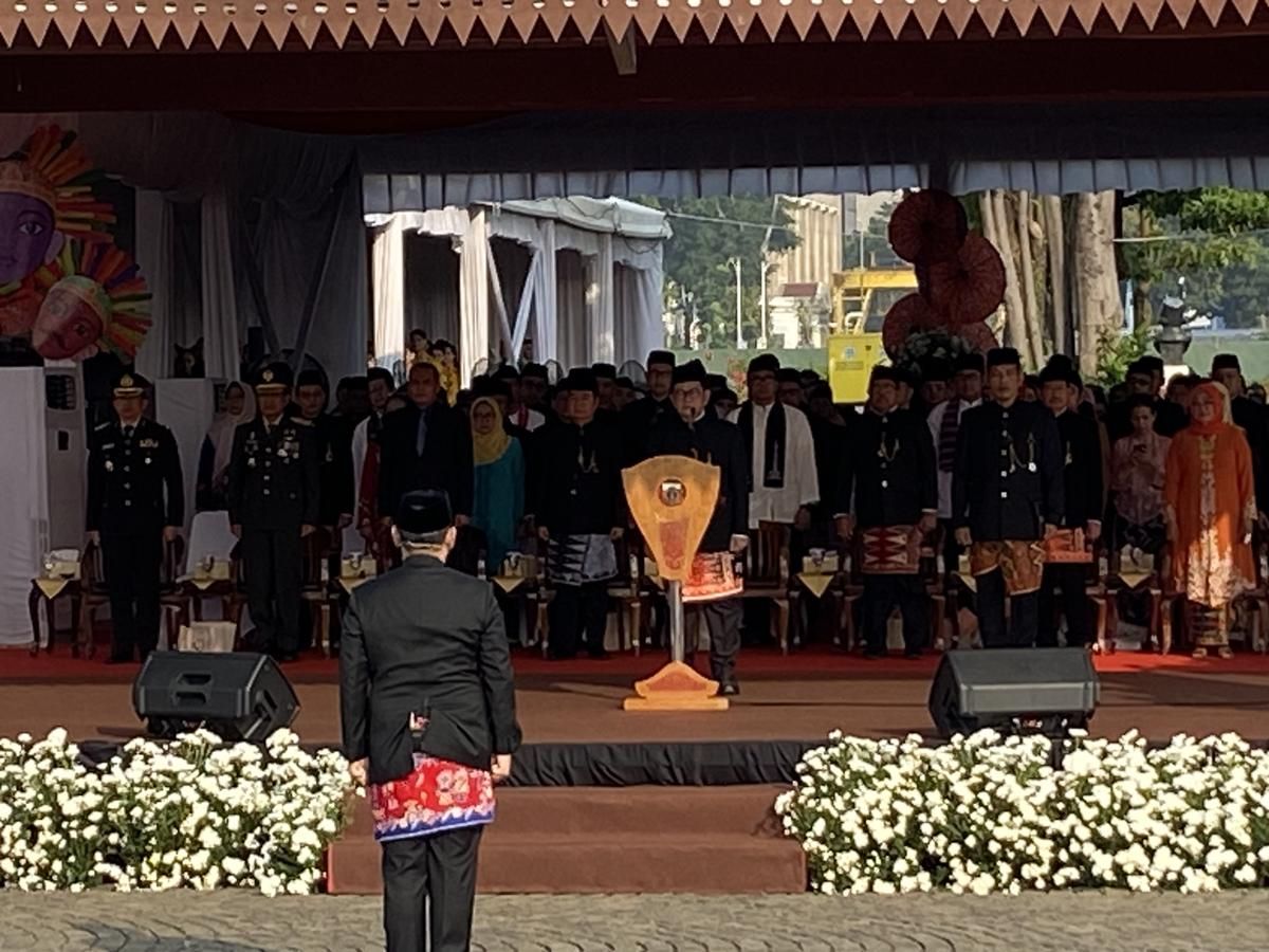 Gubernur Pramono Pimpin Upacara HUT ke-498 Kota Jakarta di Monas