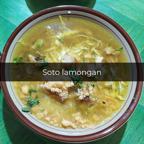Potret soto lamongan