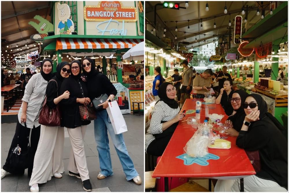 10 Potret Citra Kirana dan para Kakak ke Chatuchak Market, Kulineran!