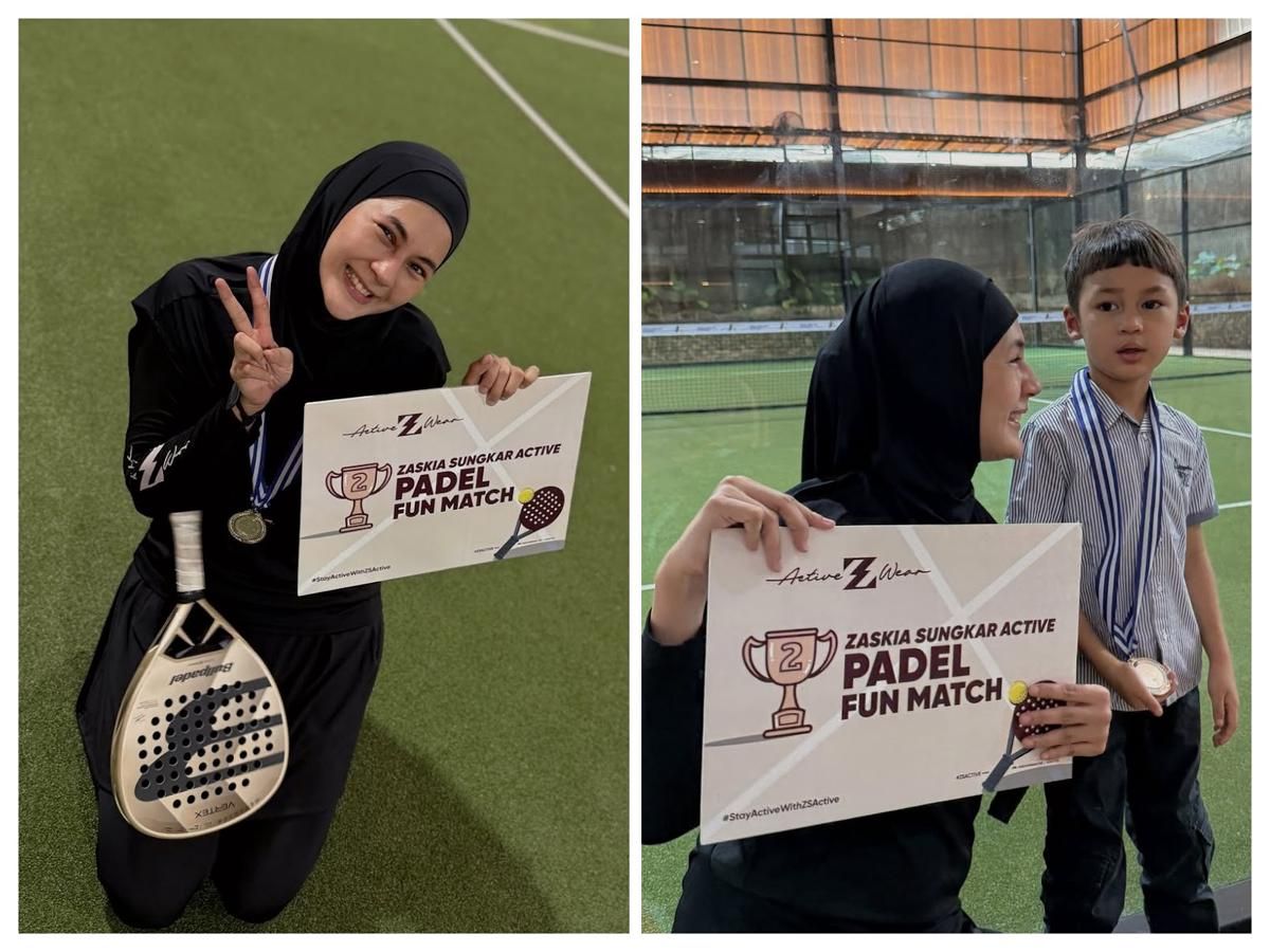 7 Potret Paula Verhoeven Juara Lomba Padel di Padel Fun Match, Ditemani Kiano!