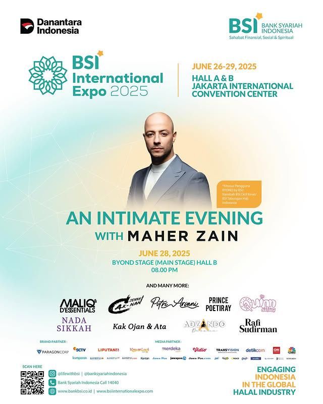 Cara Nonton Maher Zain di BSI International Expo 2025 Jakarta, Gratis!