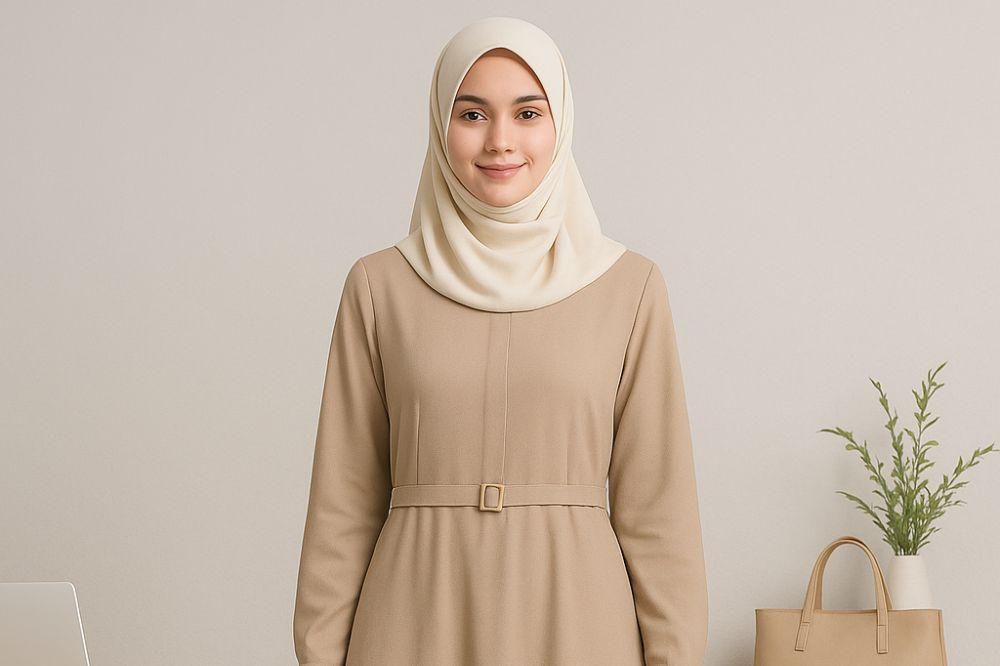 7 Inspirasi Gamis untuk Kerja Kantoran