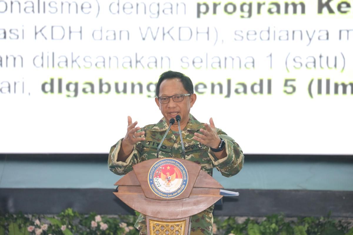 Retreat Gelombang II, Mendagri: Kepala Daerah Dilarang Libur 7 Hari Tanpa Izin