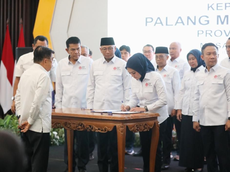 Dilantik Jusuf Kalla, Istri Gubernur Lampung Nahkodai PMI Lampung Periode 2025-2030