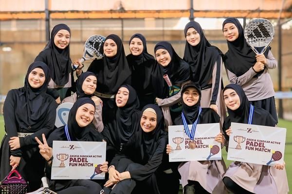 7 Potret Artis Ikut Padel Fun Match Zaskia dan Shireen Sungkar