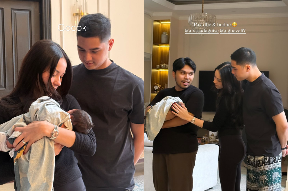 Momen Baby Arash Dijenguk Al Ghazali dan Alyssa Daguise