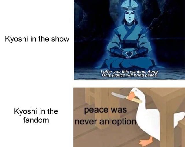 7 Meme Avatar Kyoshi, Pemikirannya Berbeda dari Avatar Lain!