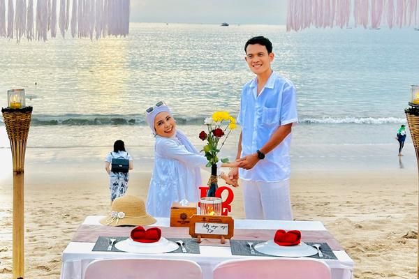 7 Potret Bulan Madu Lolly Unyu dan Robi di Bali, Selalu Romantis
