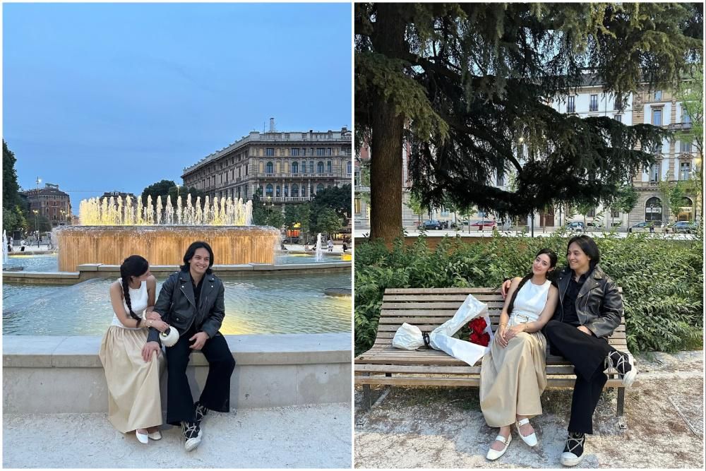 8 Potret Jefri Nichol Kencan dengan Ameera Khan di Milan, Romantis!