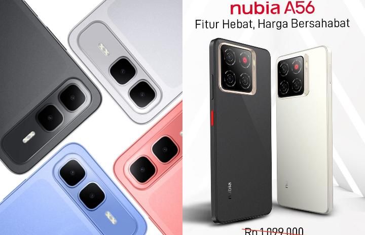 Infinix Smart 10 Plus vs nubia A56, Sama-sama Berdesain Elegan